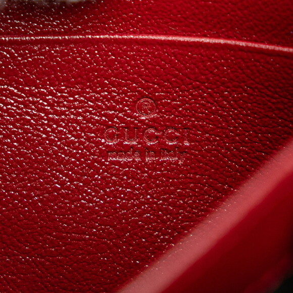 GUCCI Authentic Red Leather Shoulder Bag - Picture 8 of 9